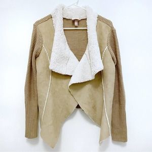 Knox Rose Womens Cozy Knit Cardigan Sweater Size S